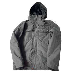 Columbia Men's Gray Hooded Ski & Snowboard Jacket